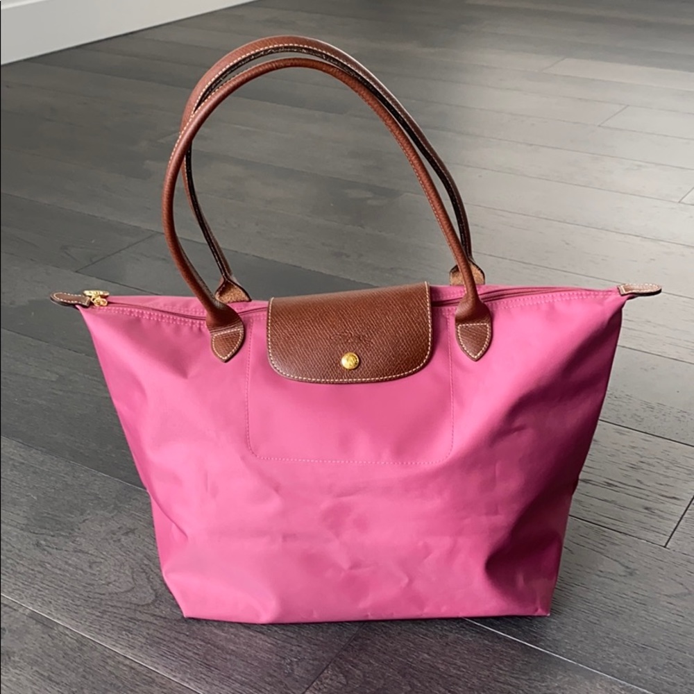Longchamp Le Pliage Tote Large Pink